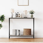 Mesa de entrada, mesa consola estrecha, mesa de sofá de madera