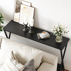 Mesa de entrada, mesa consola estrecha, mesa de sofá de madera