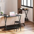 Mesa de entrada, mesa consola estrecha, mesa de sofá de madera