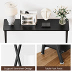 Mesa de entrada, mesa consola estrecha, mesa de sofá de madera