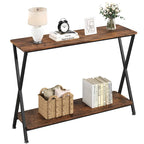 Mesa de entrada, mesa consola estrecha, mesa de sofá de madera