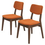 Silla lateral con respaldo sólido (juego de 2)