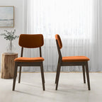 Silla lateral con respaldo sólido (juego de 2)