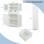 Gabinete de almacenamiento de piso para baño, mueble de cocina con 2 cajones