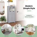 Gabinete de almacenamiento de piso para baño, mueble de cocina con 2 cajones