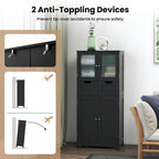 Gabinete de almacenamiento de piso para baño, mueble de cocina con 2 cajones