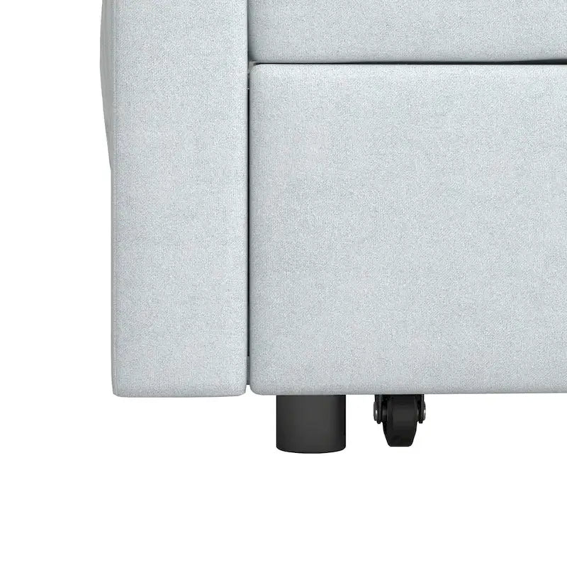 56 Foam 2-Seater Sofa Bed with Pull-Out Sleeper and Adjustable Backrest