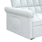 Canapé-lit 2 places en mousse de 56 avec couchage escamotable et dossier réglable