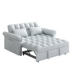 Canapé-lit 2 places en mousse de 56 avec couchage escamotable et dossier réglable