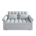 Canapé-lit 2 places en mousse de 56 avec couchage escamotable et dossier réglable