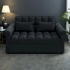Canapé-lit 2 places en mousse de 56 avec couchage escamotable et dossier réglable