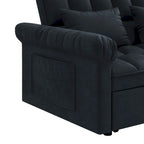 Canapé-lit 2 places en mousse de 56 avec couchage escamotable et dossier réglable