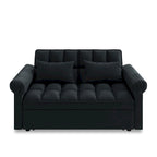 Canapé-lit 2 places en mousse de 56 avec couchage escamotable et dossier réglable
