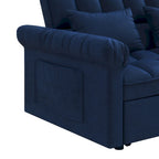 Canapé-lit 2 places en mousse de 56 avec couchage escamotable et dossier réglable