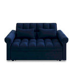 Canapé-lit 2 places en mousse de 56 avec couchage escamotable et dossier réglable
