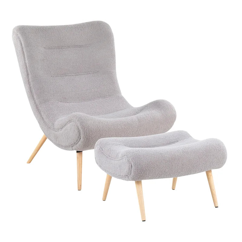 Carson Carrington Grega Chair with Ottoman