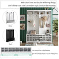 Hallway Coat Rack with Bench 60 Wide Hall Tree with Ample Storage Space and 24 Shoe Cubbies, White ( OLD SKU: WF286983AAK )