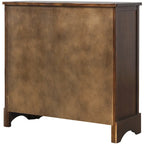 Armoire de rangement avec 2 tiroirs et 4 paniers classiques en rotin