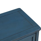 Armoire de rangement avec 2 tiroirs et 4 paniers classiques en rotin