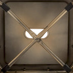 Industrielle Barhocker, 4er-Set, Metall-Barhocker