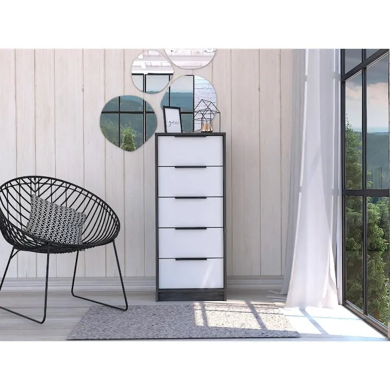 5 Drawer Dresser, Vertical Dresser