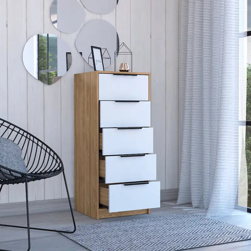5 Drawer Dresser, Vertical Dresser