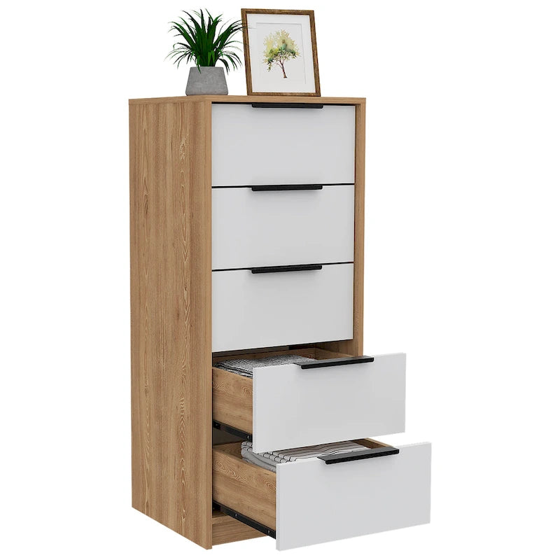 5 Drawer Dresser, Vertical Dresser