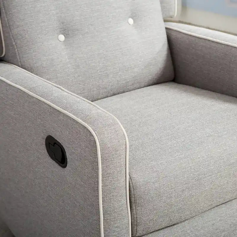 Racing Swivel Rocker Recliner Chair Single Seat