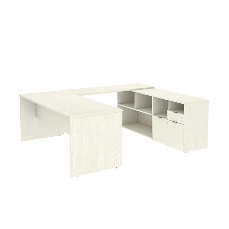 U-Desk with Two Drawers