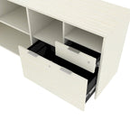 Bureau en U avec deux tiroirs