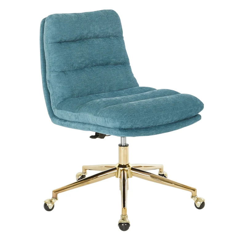 Swivel Office Chair in Faux Leather
