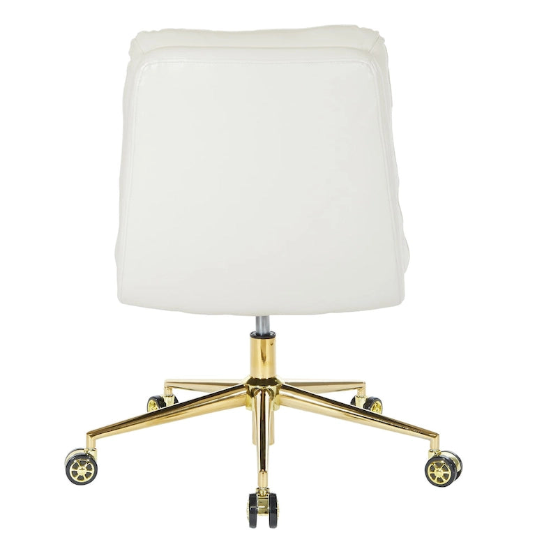 Swivel Office Chair in Faux Leather