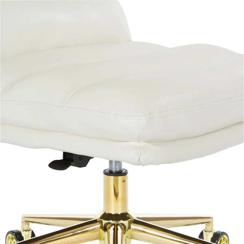 Swivel Office Chair in Faux Leather