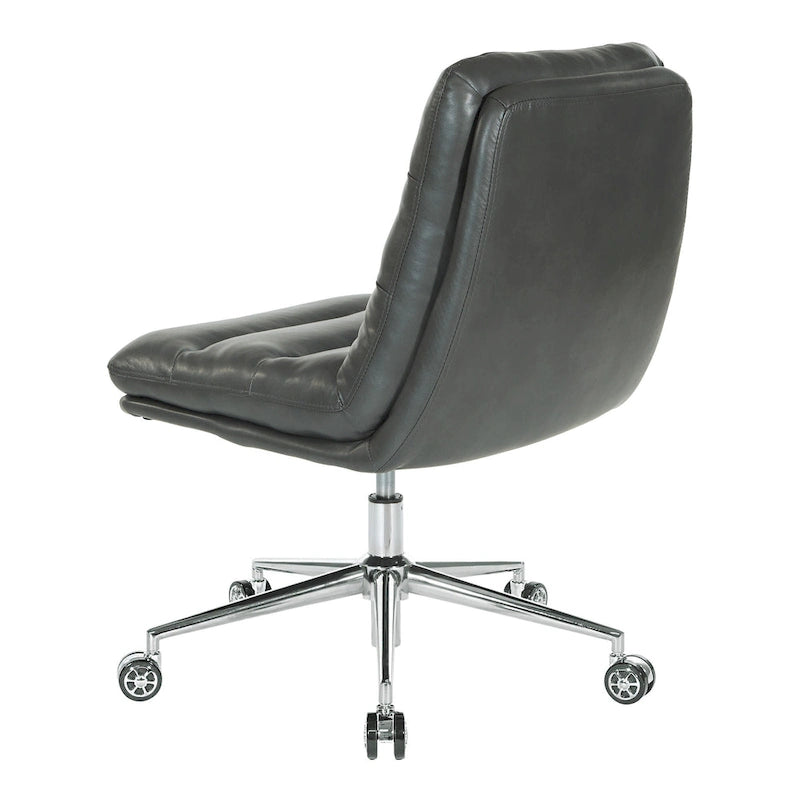 Swivel Office Chair in Faux Leather
