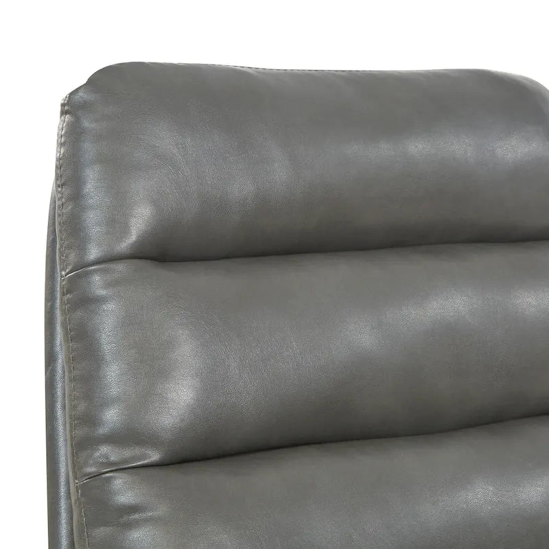 Swivel Office Chair in Faux Leather