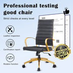 Ribbed Computer Office Chair Adjustable Swivel High Back Desk Chair