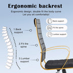 Ribbed Computer Office Chair Adjustable Swivel High Back Desk Chair