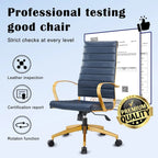 Ribbed Computer Office Chair Adjustable Swivel High Back Desk Chair