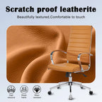 Ribbed Computer Office Chair Adjustable Swivel High Back Desk Chair