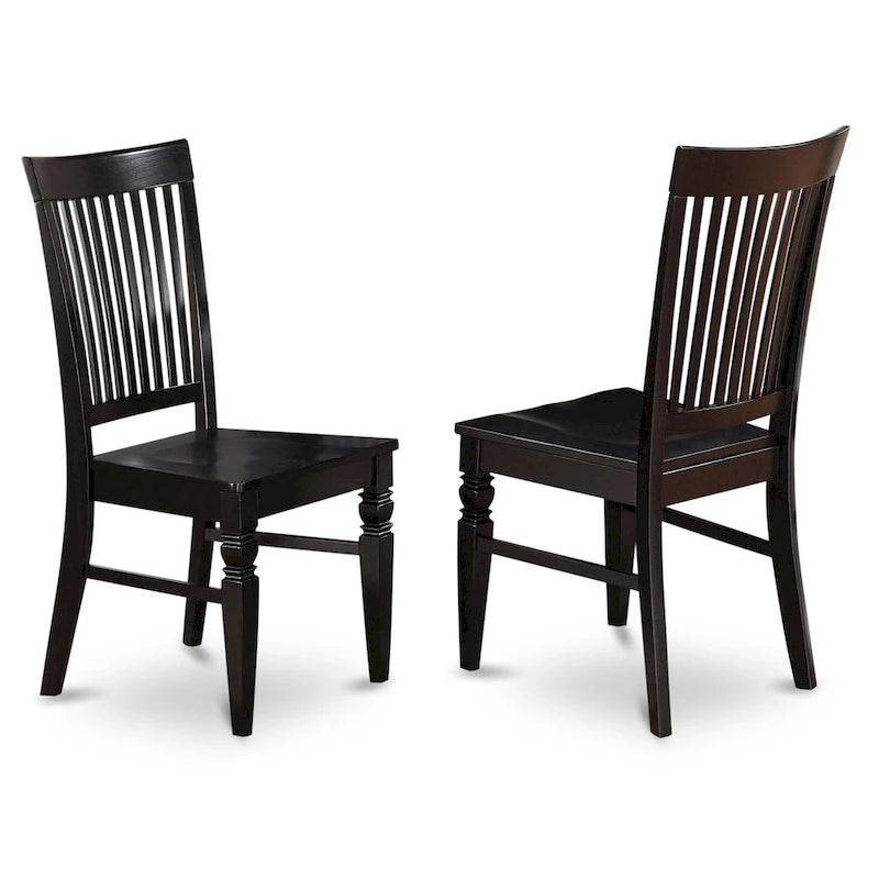 3 Piece Dinette Set Contains a Round Dining Table and 2 Dining Room Chairs, (Finish Options)