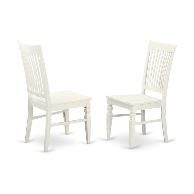 3 Piece Dinette Set Contains a Round Dining Table and 2 Dining Room Chairs, (Finish Options)