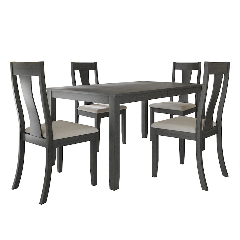 Vintage Style 5-piece Wooden Dining Set