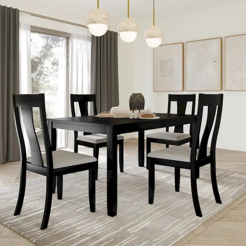 Vintage Style 5-piece Wooden Dining Set