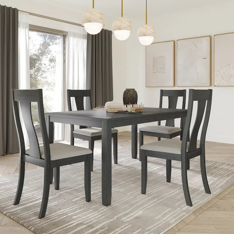 Vintage Style 5-piece Wooden Dining Set