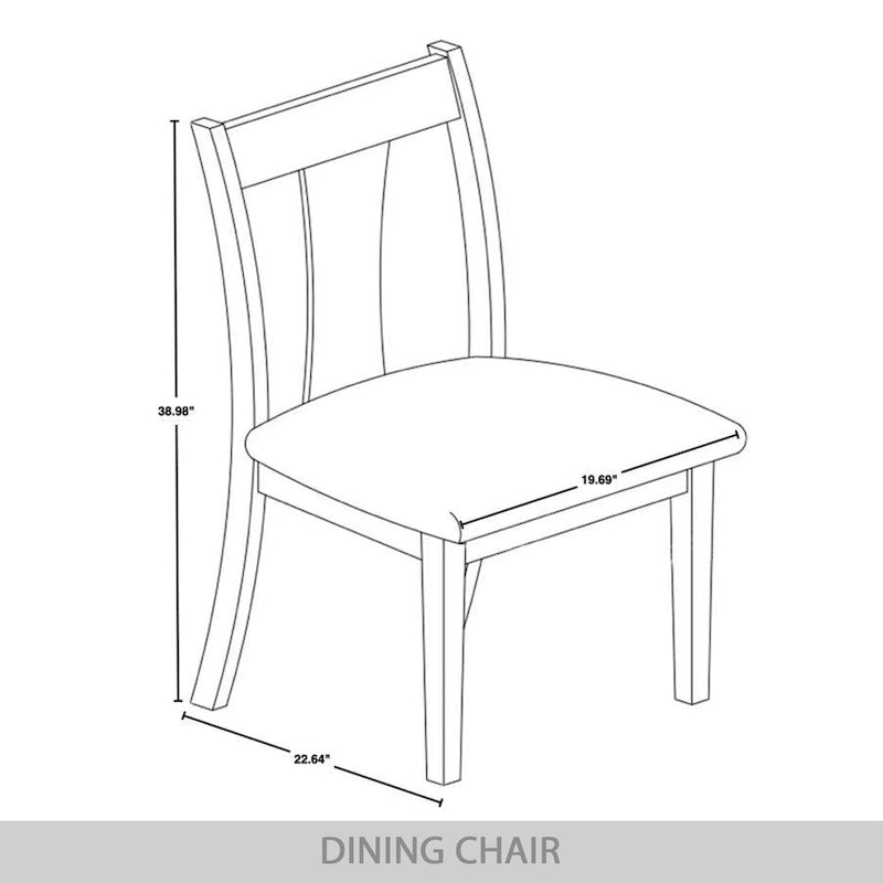 Vintage Style 5-piece Wooden Dining Set
