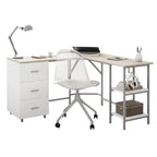 Modern Designs L-förmiger Schreibtisch fürs Homeoffice mit Stauraum