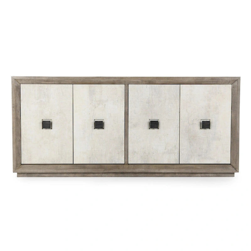 80 Distressed Gray Sideboard Buffet