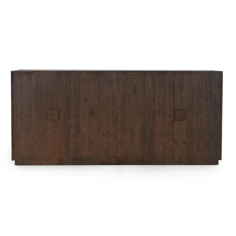 80 Distressed Gray Sideboard Buffet