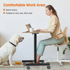Escritorio móvil de pie con ruedas y altura ajustable