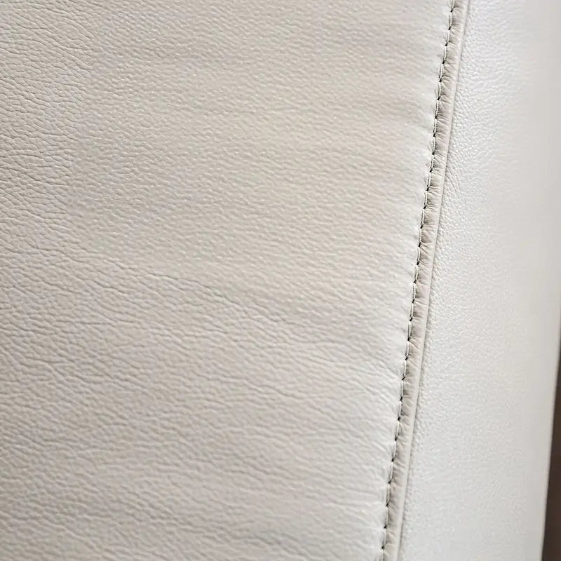 Marty Modern Leather Match Manual Reclining Sofa with Flared Padded Arms